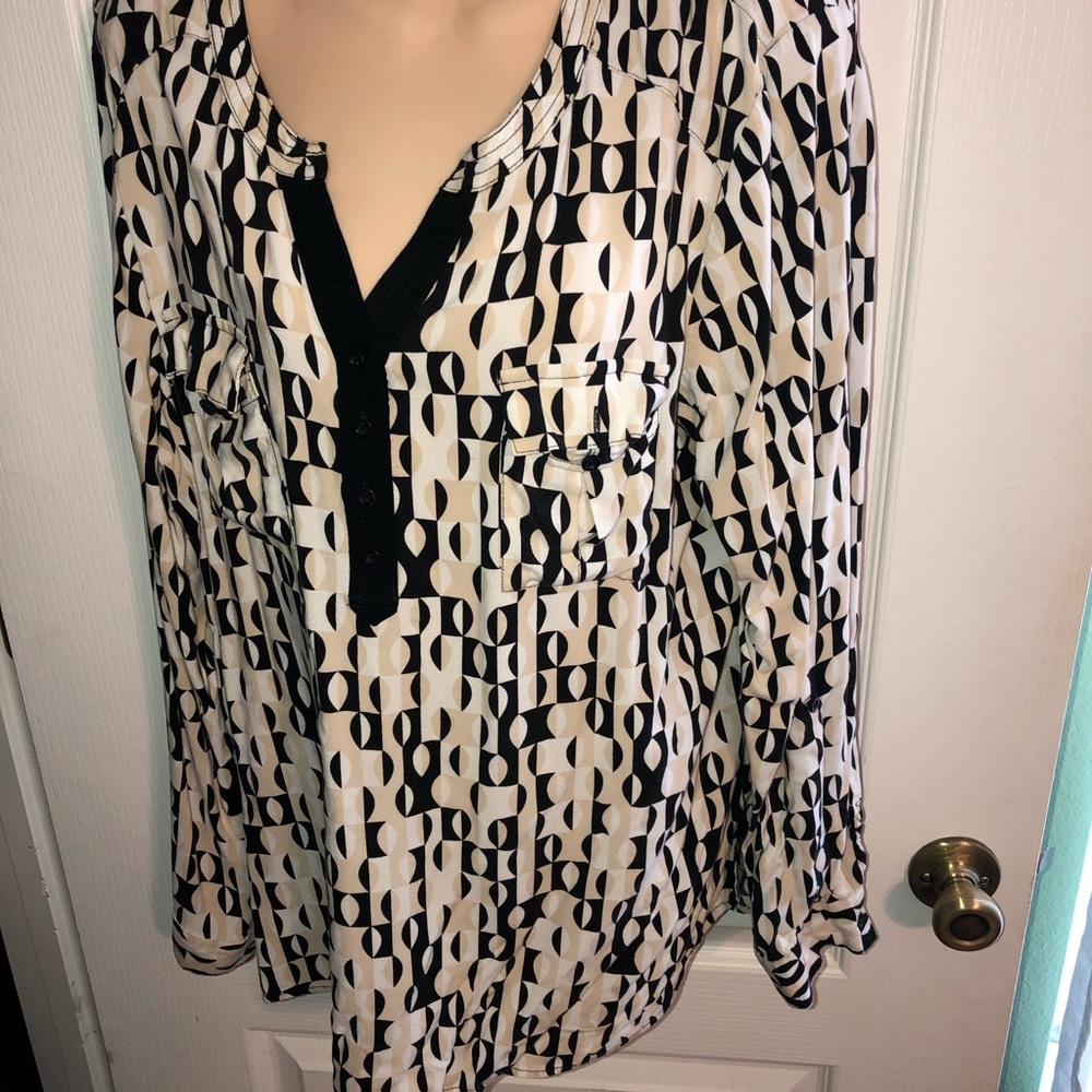 Long sleeve blouse XL RAYON